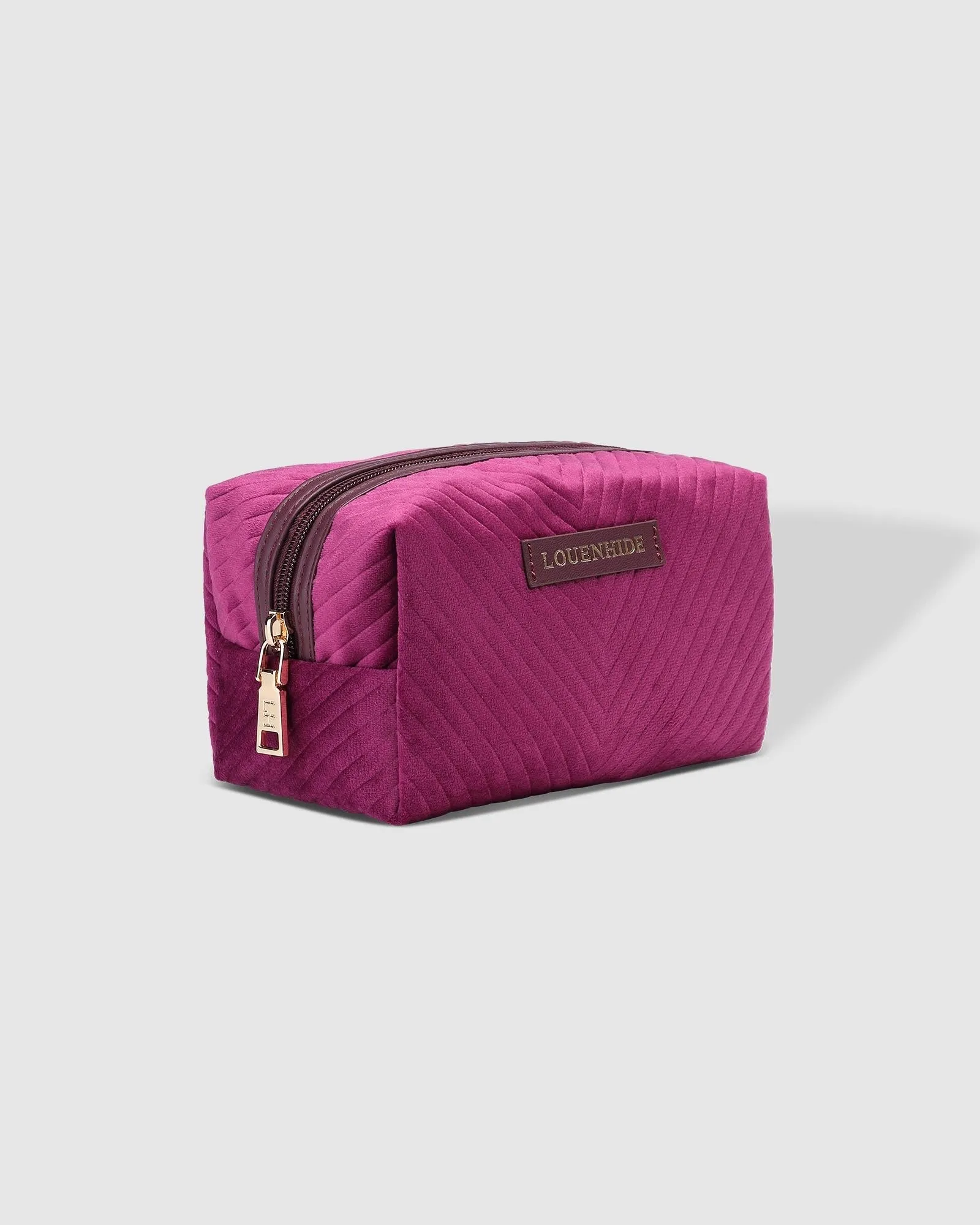 Mae Pouch Velvet Shiraz