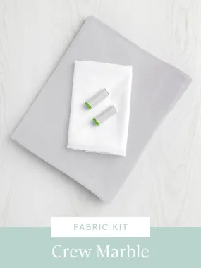 Marble Shell Top Kit | Pearl Grey Textured Viscose Linen