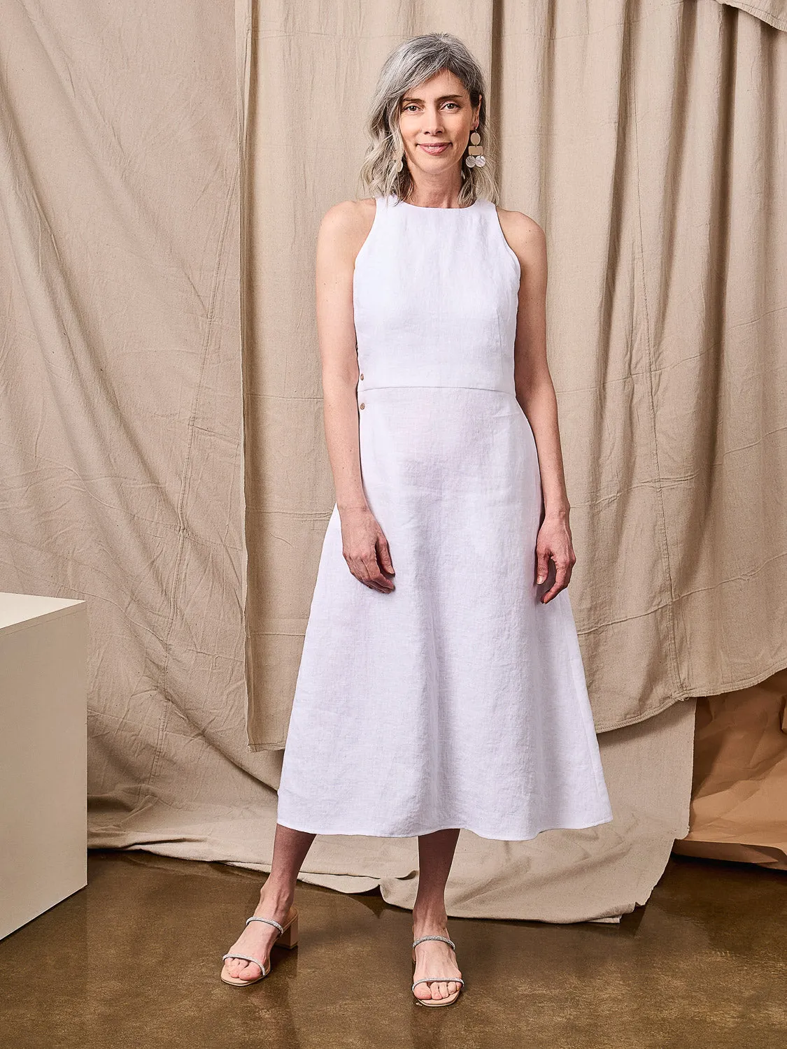 Mica Dress Kit | Black Midweight European Linen