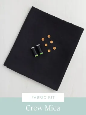 Mica Dress Kit | Black Midweight European Linen
