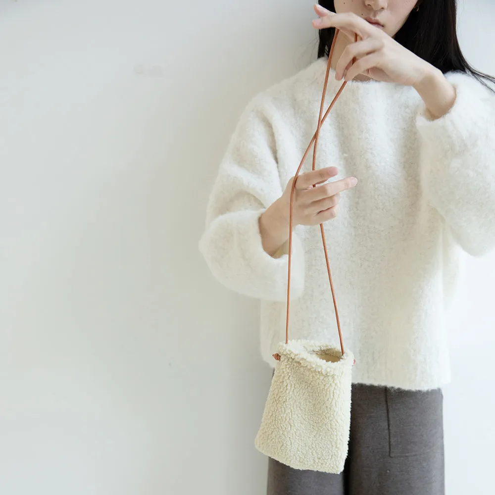 Mini Faux Fur Crossbody Phone Bag Side Bags For Women