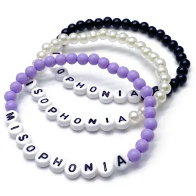 MISOPHONIA Acrylic Letter Bead Bracelet