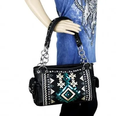 Montana West® Sequin Tribal Collection Concealed Carry Purse & Wallet