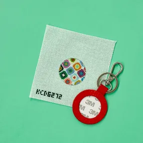 Multicolored Dots Key Fob Kit
