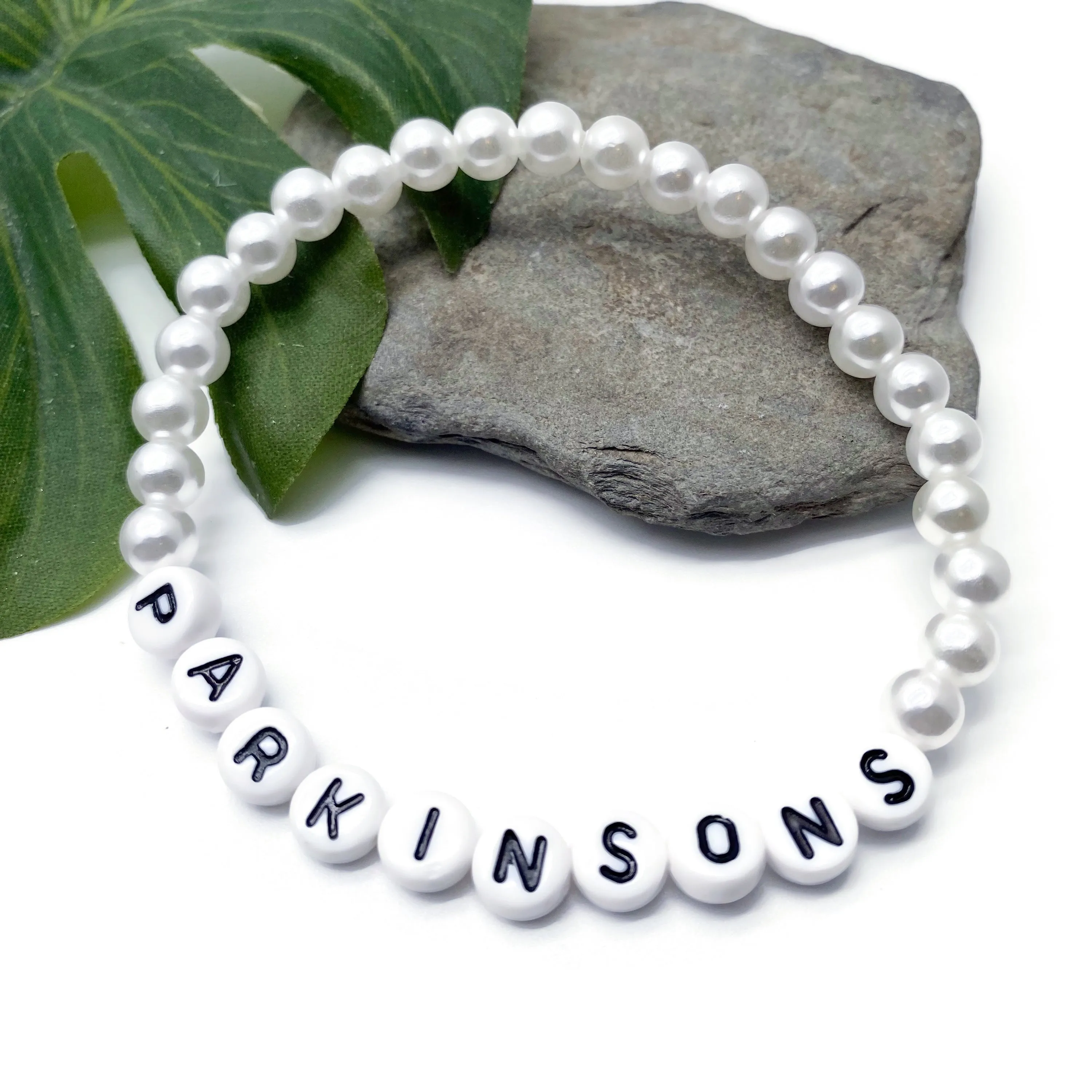 PARKINSONS Acrylic Letter Bead Bracelet