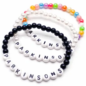 PARKINSONS Acrylic Letter Bead Bracelet