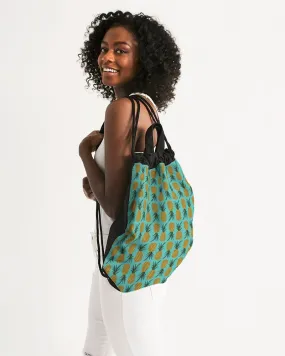 Pineapple Canvas Drawstring Bag