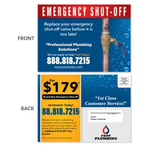 Shutoff Value EDDM Postcard
