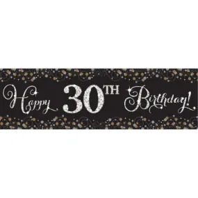 Sparkling Celebration Add Any Age Giant Plastic Banner Kit