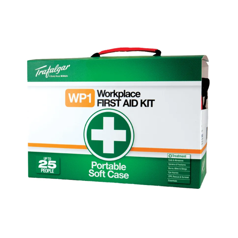 Trafalgar First Aid Kit Soft Case Pack Portable WP1 Compliant