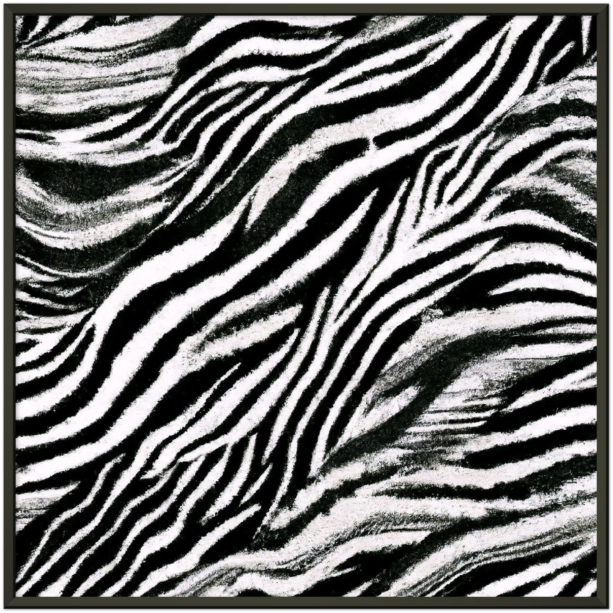 Vampire Art Grunge Zebra Premium Matte Paper Metal Framed Poster