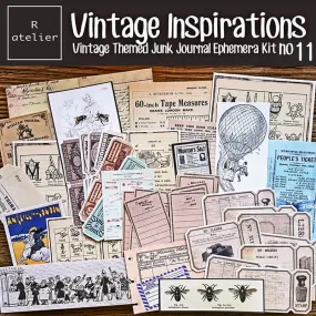 Vintage Inspirations Scrapbooking Paper Ephemera Kit (11)
