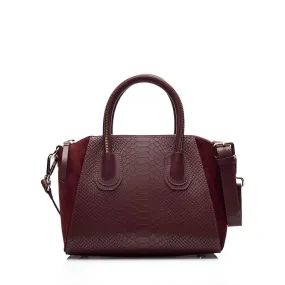 Viper bordeaux silver bag
