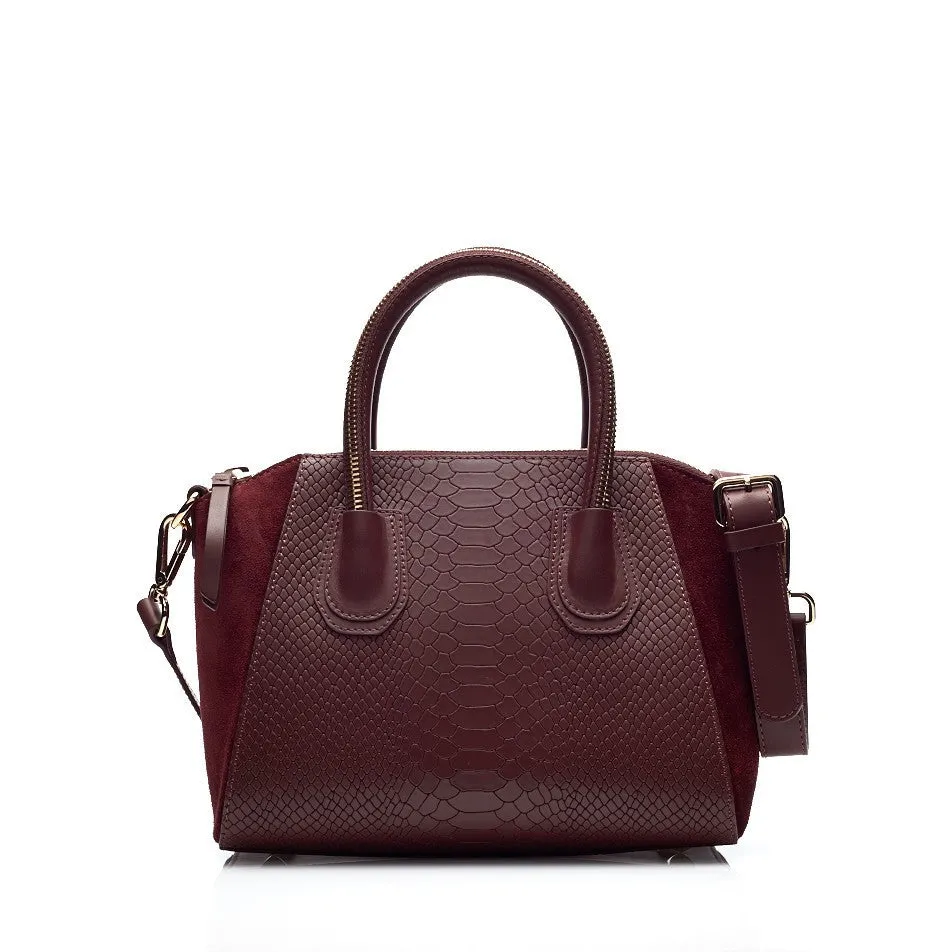 Viper bordeaux silver bag