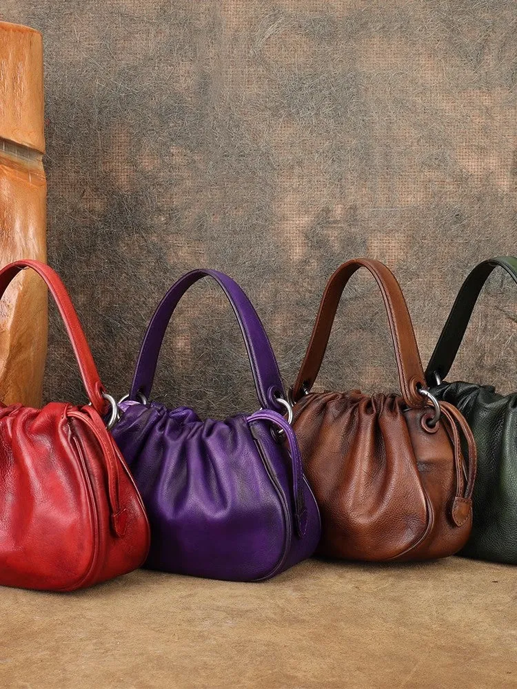 Womens Small Brown Crossbody Purse Women Leather Handbag