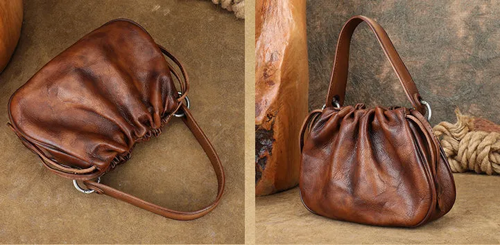 Womens Small Brown Crossbody Purse Women Leather Handbag
