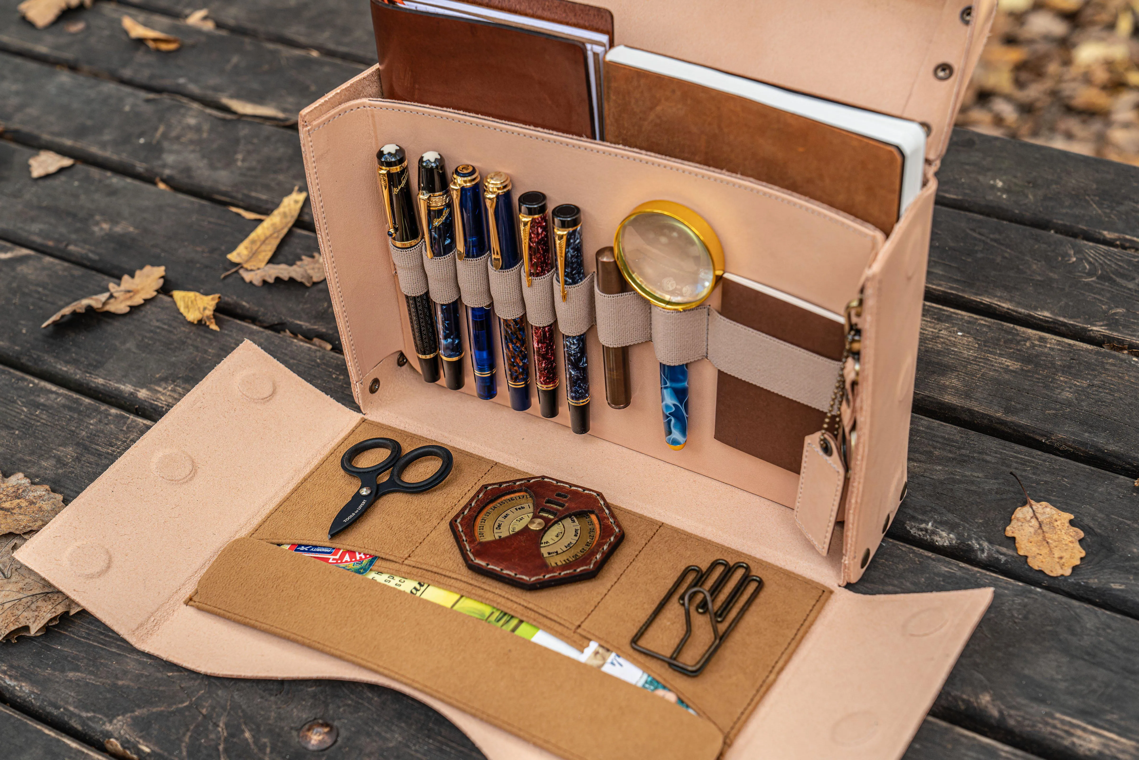 Writer's Medic Bag - Undyed Leather