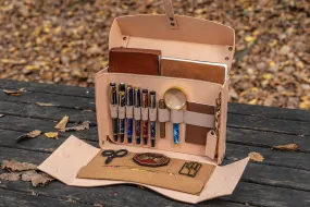 Writer's Medic Bag - Undyed Leather
