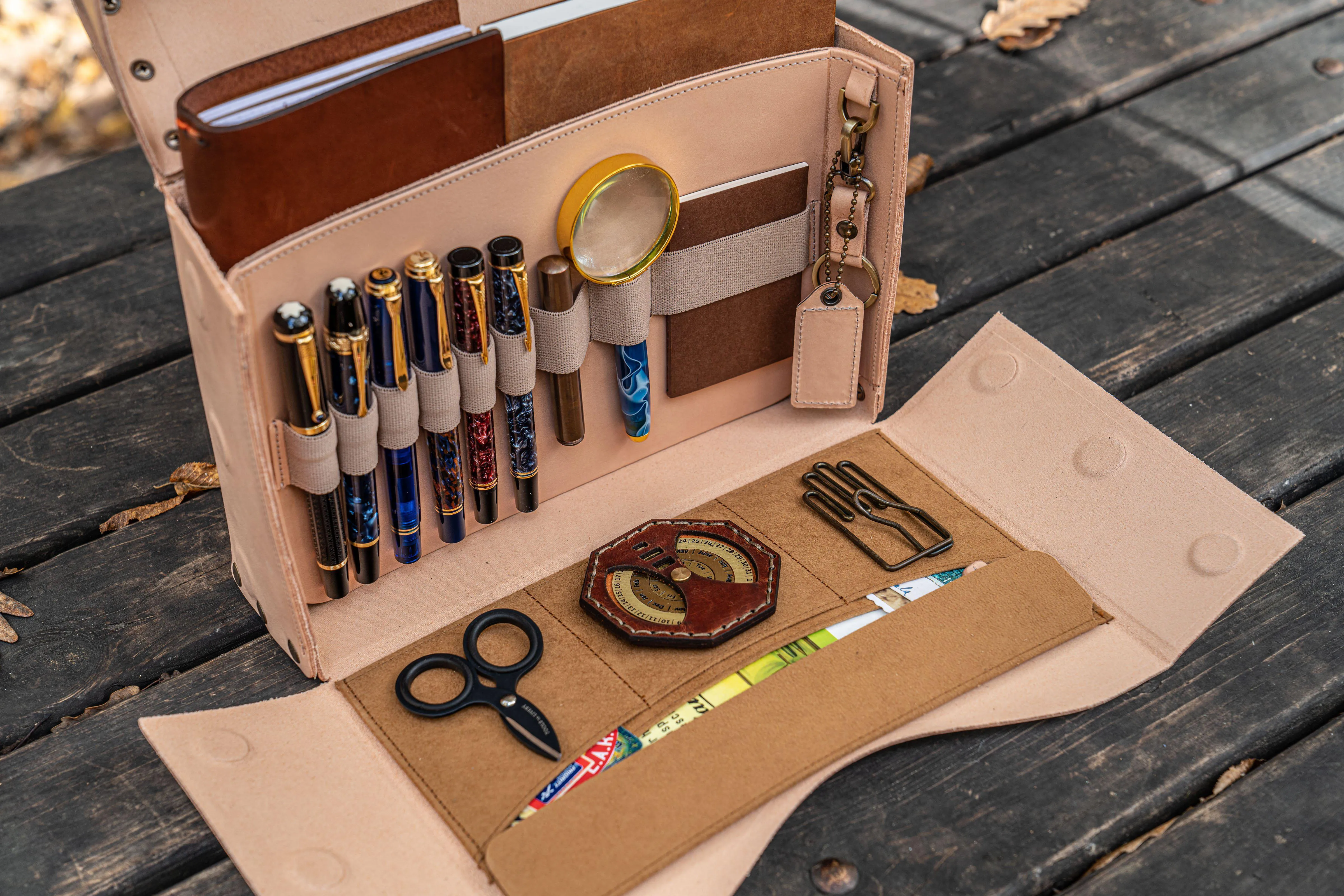 Writer's Medic Bag - Undyed Leather