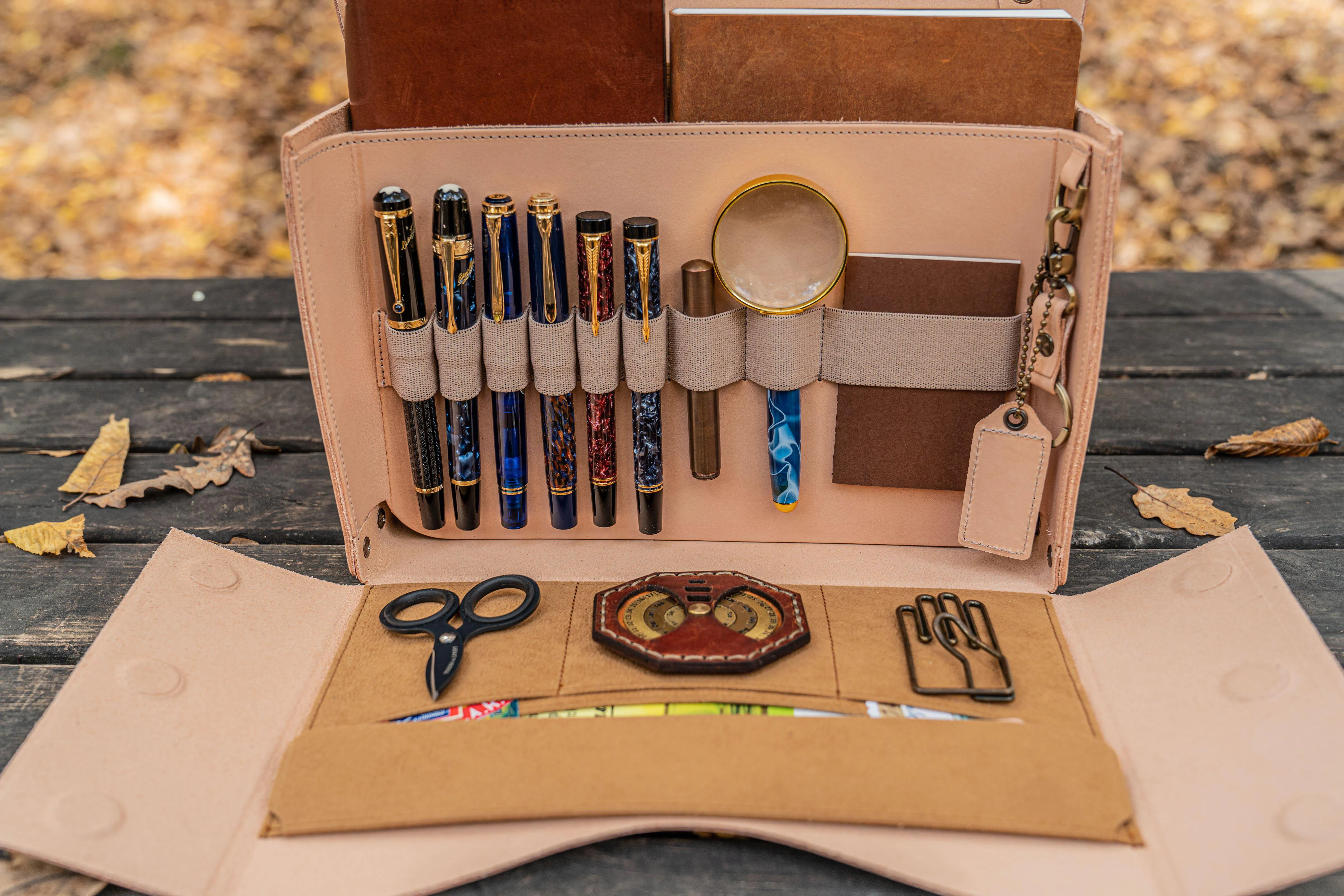 Writer's Medic Bag - Undyed Leather
