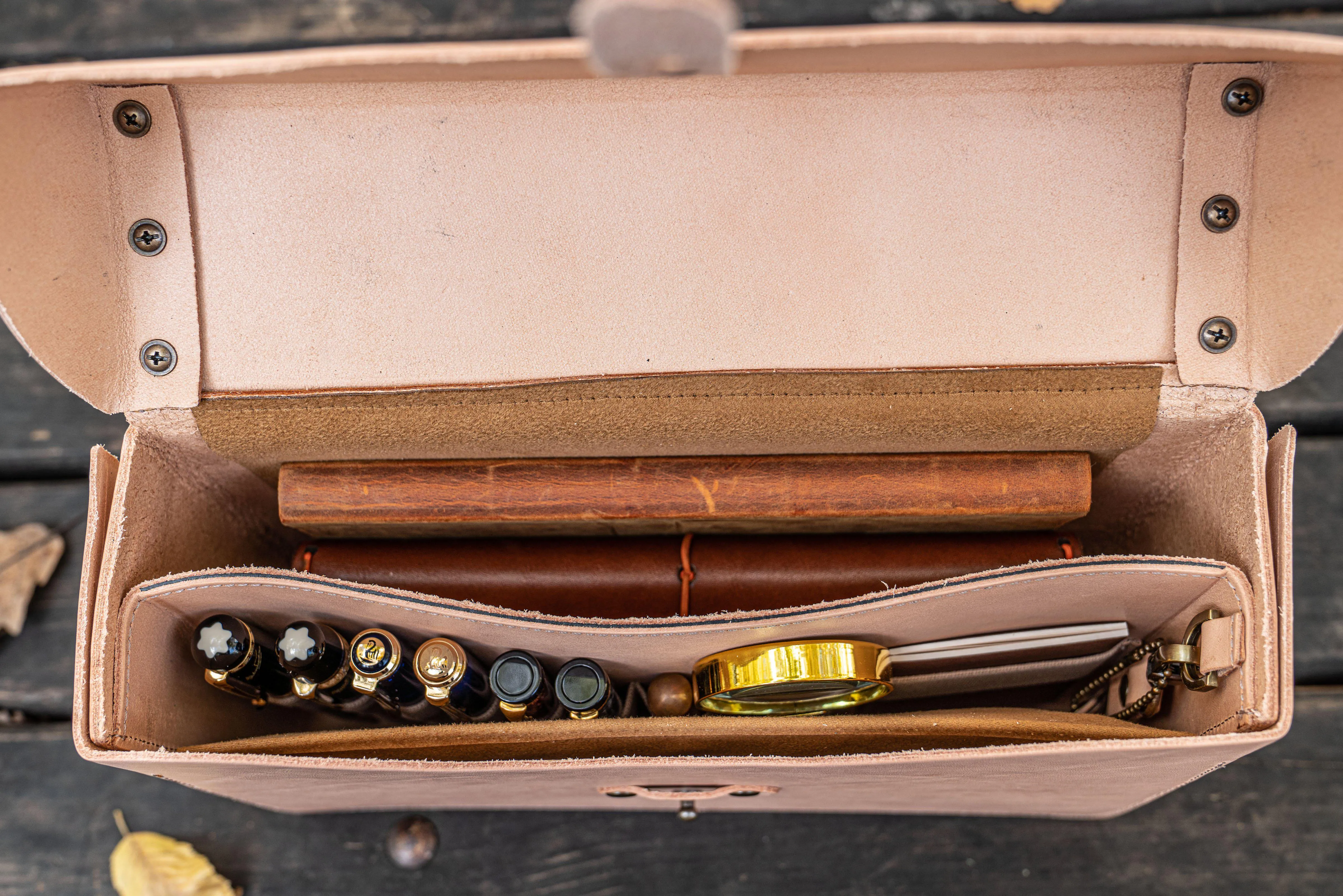 Writer's Medic Bag - Undyed Leather