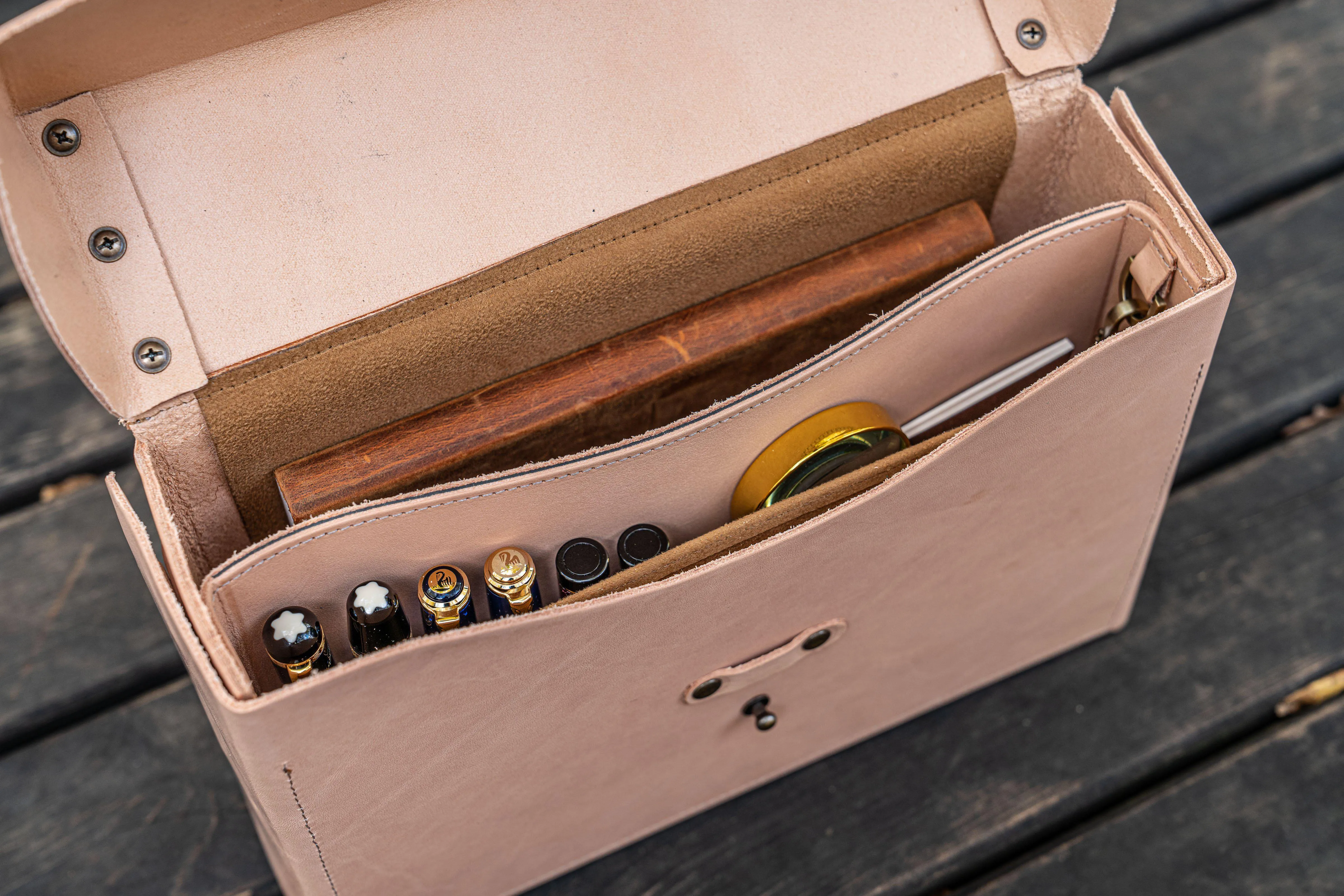 Writer's Medic Bag - Undyed Leather