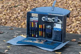 Writer's Medic Bag - XLarge Crazy Horse Navy Blue
