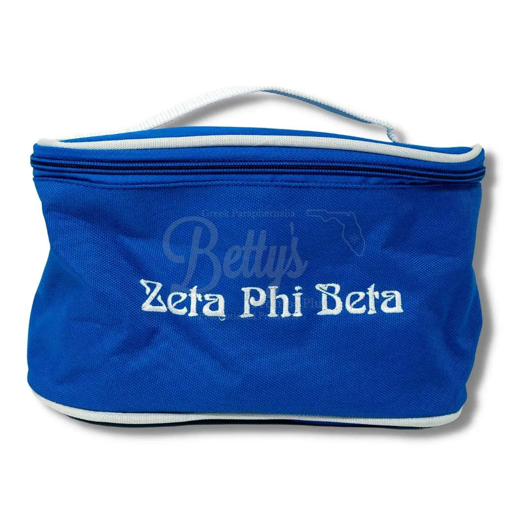 Zeta Phi Beta ΖΦΒ Toiletry Bag Set of 3 Makeup Travel Kit Bathroom and Luggage Organizer